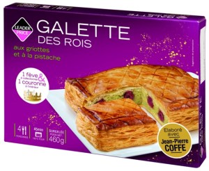 LEADER PRICE FETES - Galette des rois aux griottes et à la pistache 3D