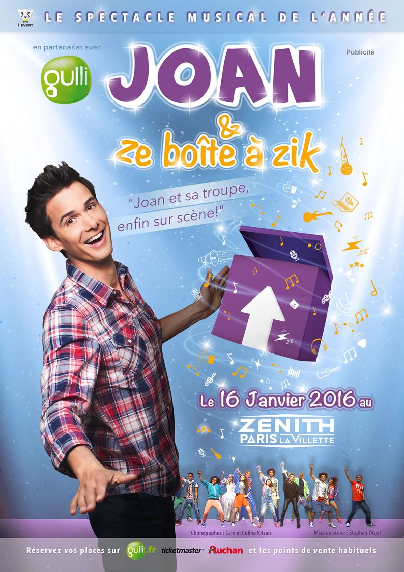 Affiche Joan Ze boîte à zik