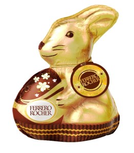 Le bon goût de Ferrero Rocher dans une forme de lapin. 3,10 €