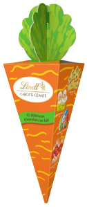 Carotte géante Lindt contenant 12 chocolats stars de la marque 6,79 €