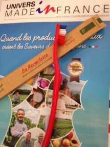 coup de coeur pour la recyclette la brosse à dent recyclable et fabriquée en matière recyclée de la marque Bioseptyl
